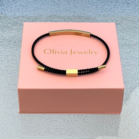 Olivia Jewelry “Unbreakable” Motivational Adjustable Tube Bracelet - Picture 4 of 5